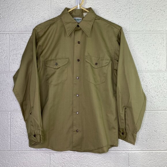 OshKosh B'gosh Other - OshKosh B'Gosh Best Prest Long Sleeve Khaki Size 15.5 Short